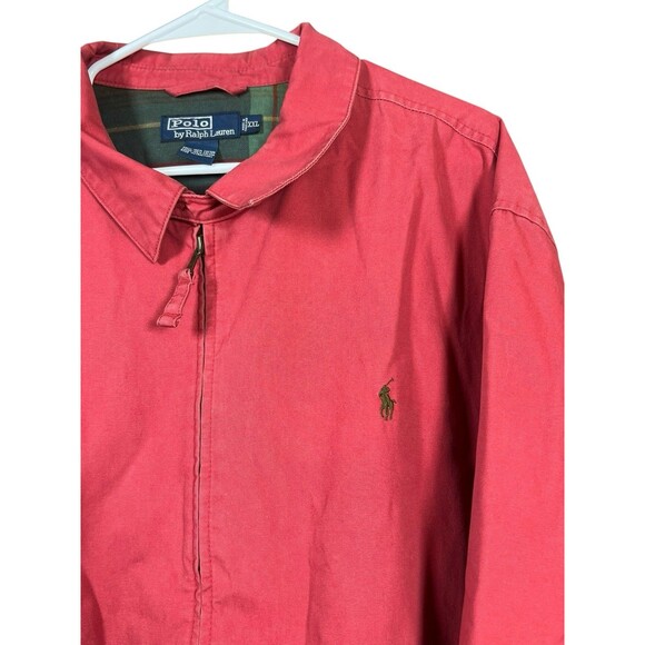 VTG Polo Ralph Lauren Harrington Jacket XXL Plaid Lined Preppy Golf Strap Zip - Picture 5 of 12